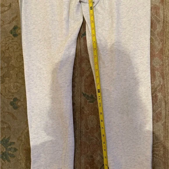 J. Crew Stylish Light Grey Joggers with Black Stripes, size M - Picture 5 of 10